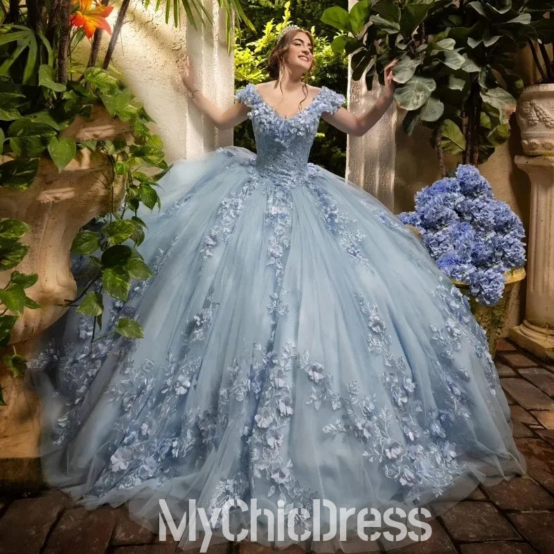 Ball Gown Sweet 16 Quinceanera Dresses Off Shoulder Vestido De 15 Anos Mychicdress