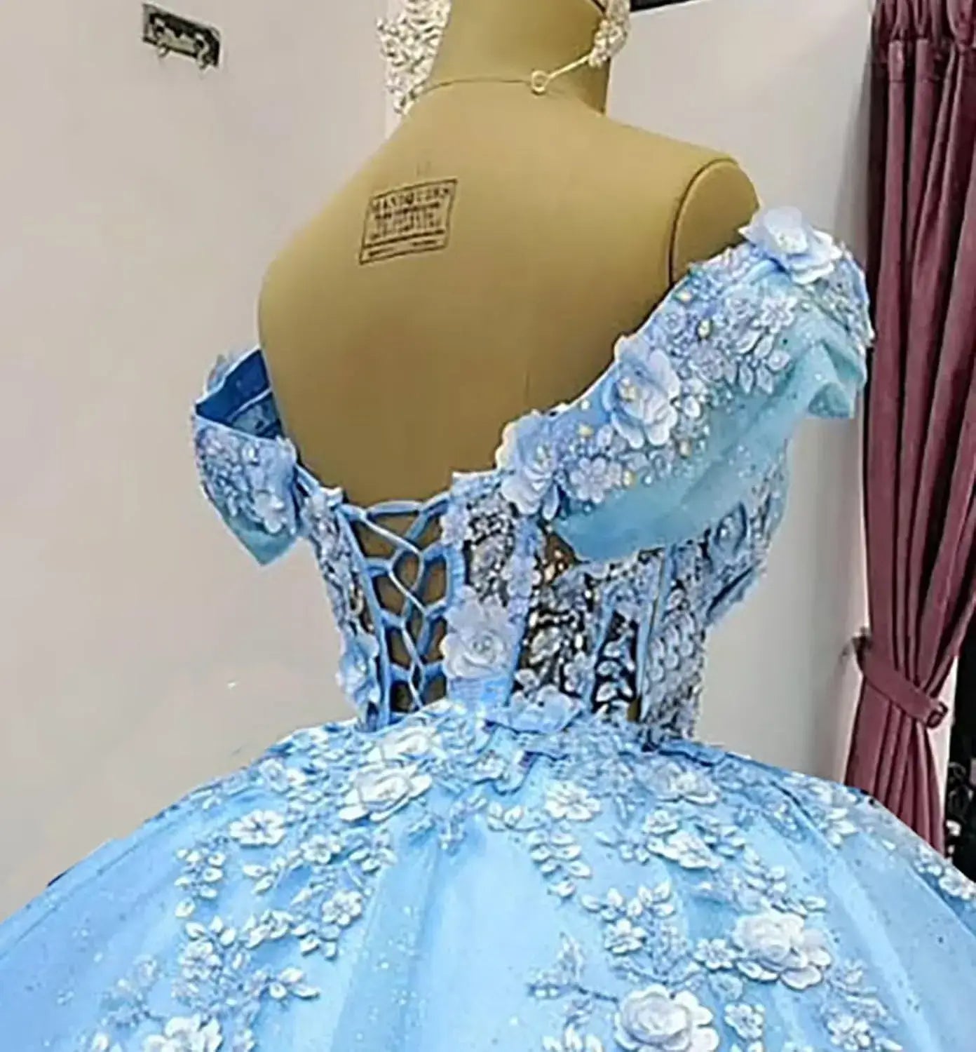 Beautiful Beaded Flowers DAMA Dresses Off Shoulder Short Homecoming Dress