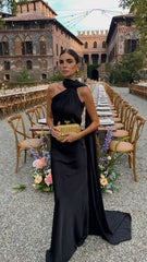 black-satin-black-tie-wedding-guest-dress-halter-maxi-dress-mychicdress