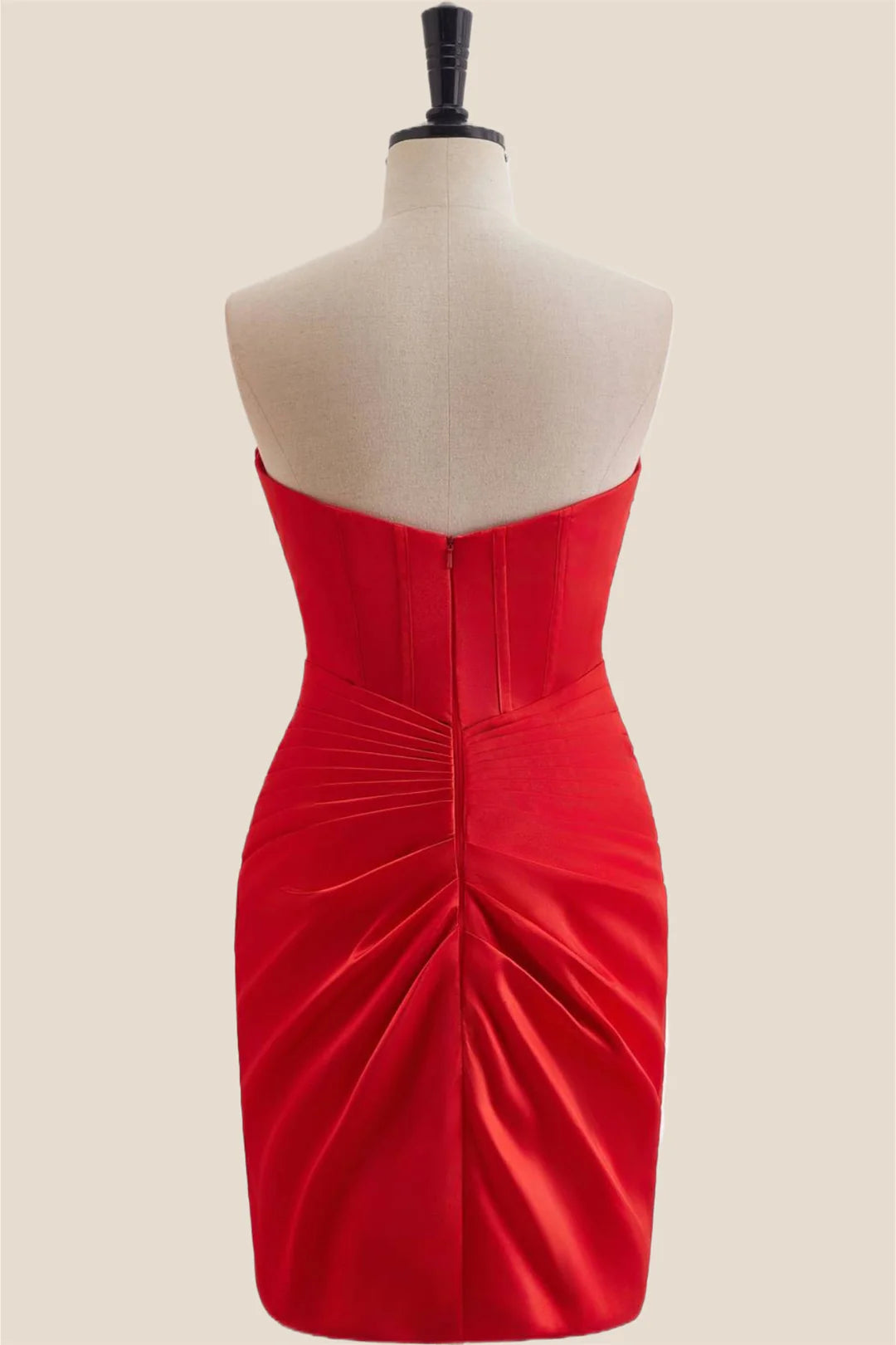 Bodycon Mini Party Dress Red Short Hoco Dress