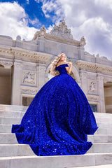 Cheap Off the Shoulder Sequin Quinceanera 16 Dresses Off the Shoulder