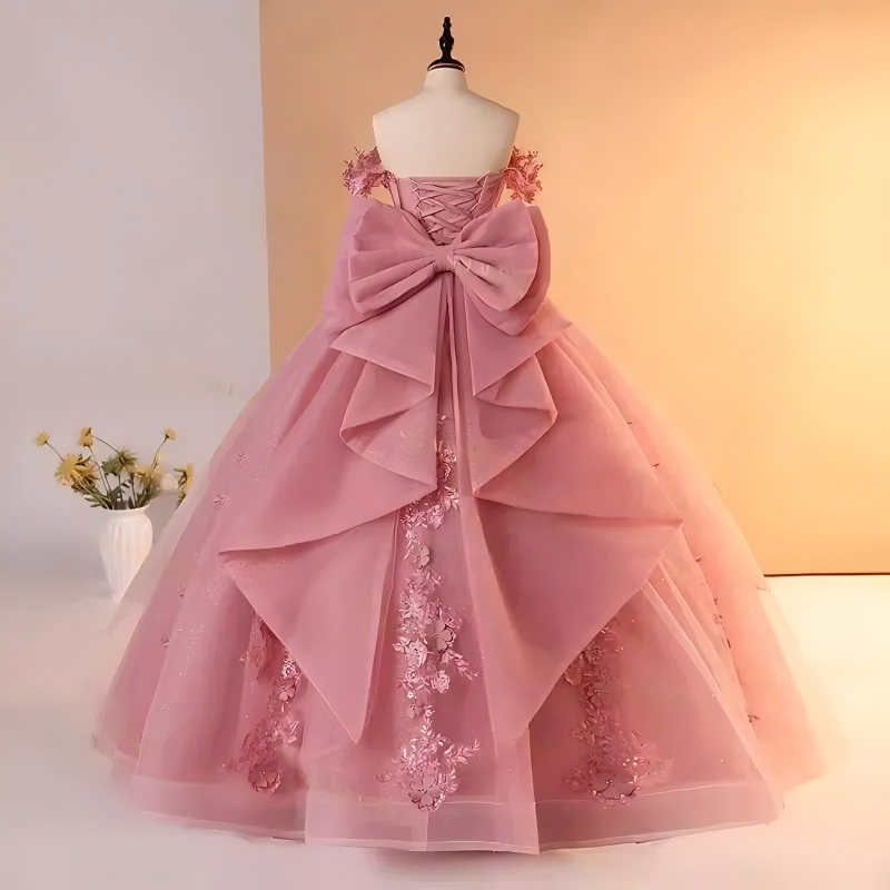 Cheap Pink Quinceanera Dresses Corset Lace Sweet 16 Party Dresses