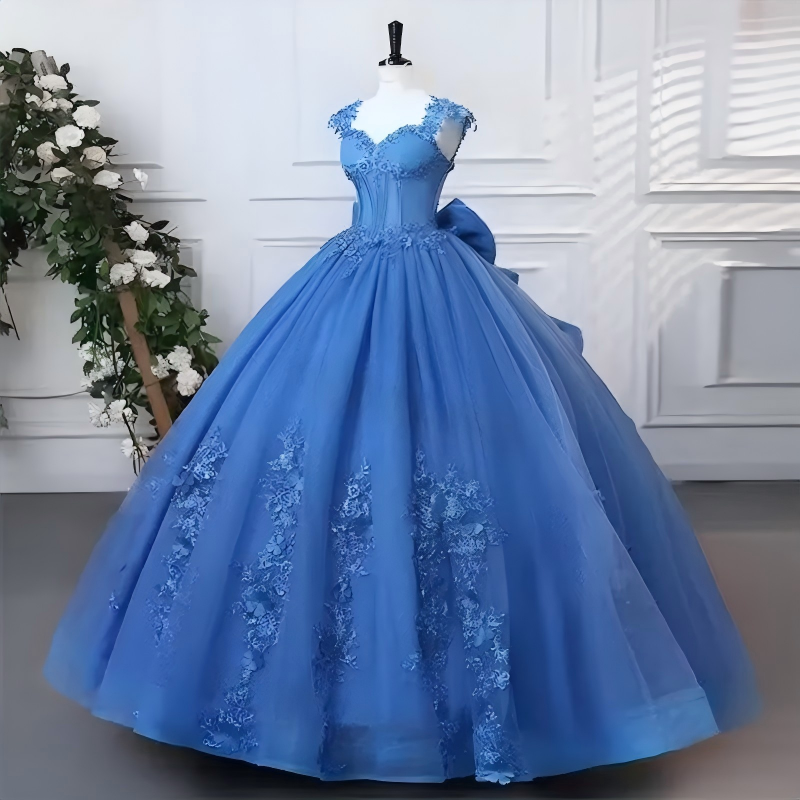 Cheap royal blue Quinceanera Dresses Corset Lace Sweet 16 Party Dresses