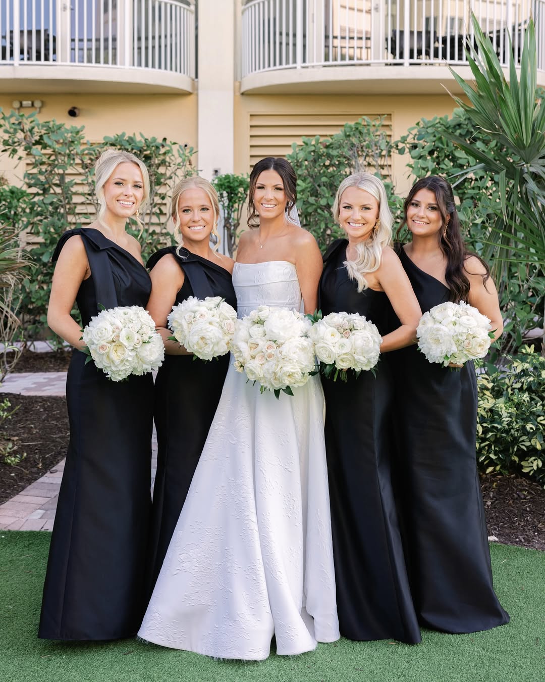 Cheap Satin Black Bridesmaids Dress One-Shoulder with Bow Strap