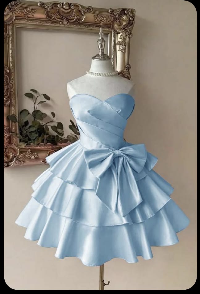 Cheap Strapless Emerald Green Hoco Dress Satin with Ruffled Skirt