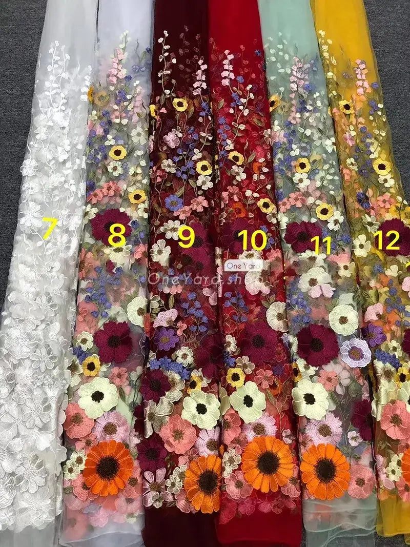 Custom Made Garden Floral Wedding Dresses Off the Shoulder Ball Gown