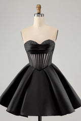 Corset Sage Green Hoco Dress Strapless Tight with Beading