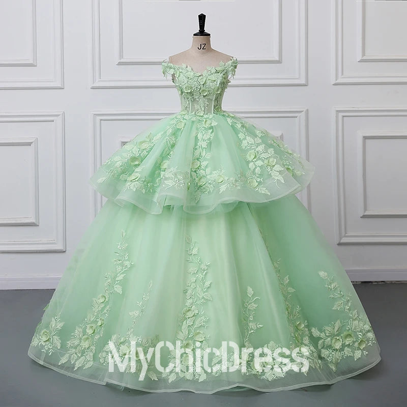 Customized 2 In 1 Quinceanera Dresses Sweet 15 Detachable Skirt Dress