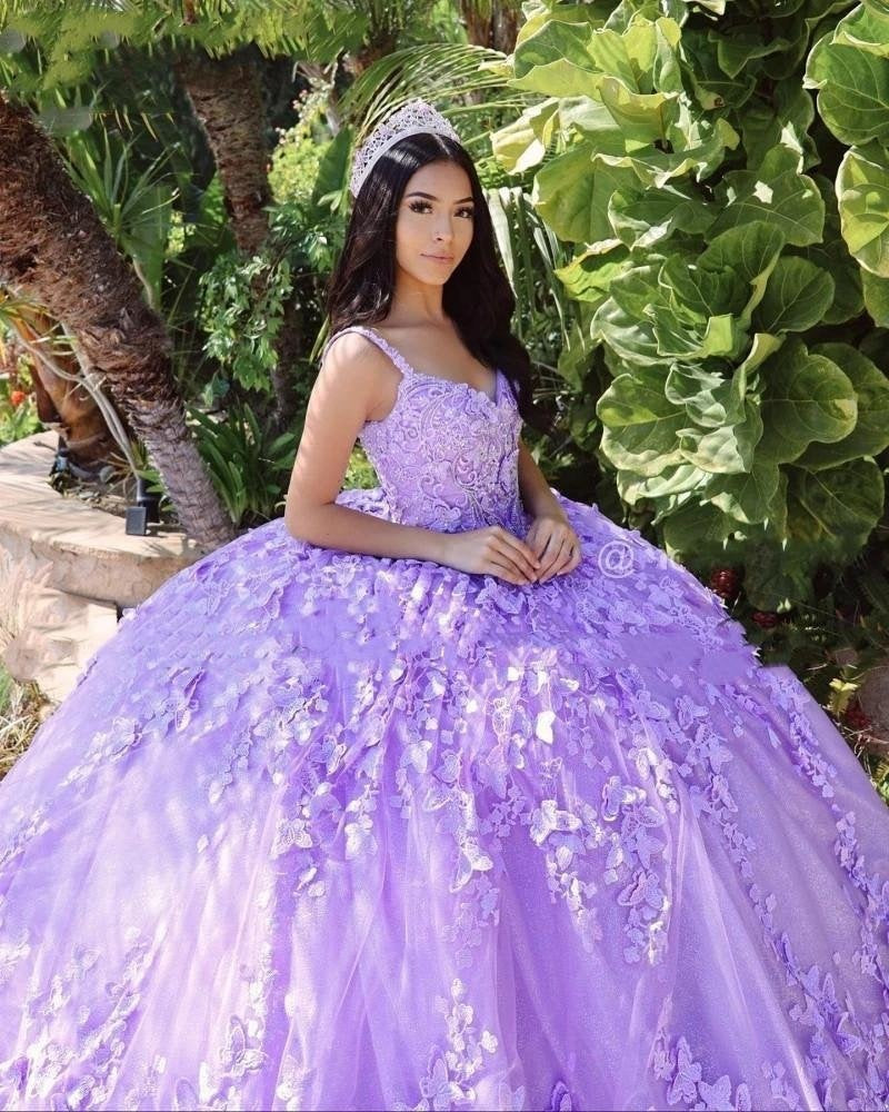 Customized Quinceanera Dresses Lavender Sweet 15 Vestidos De Festa Mychicdress