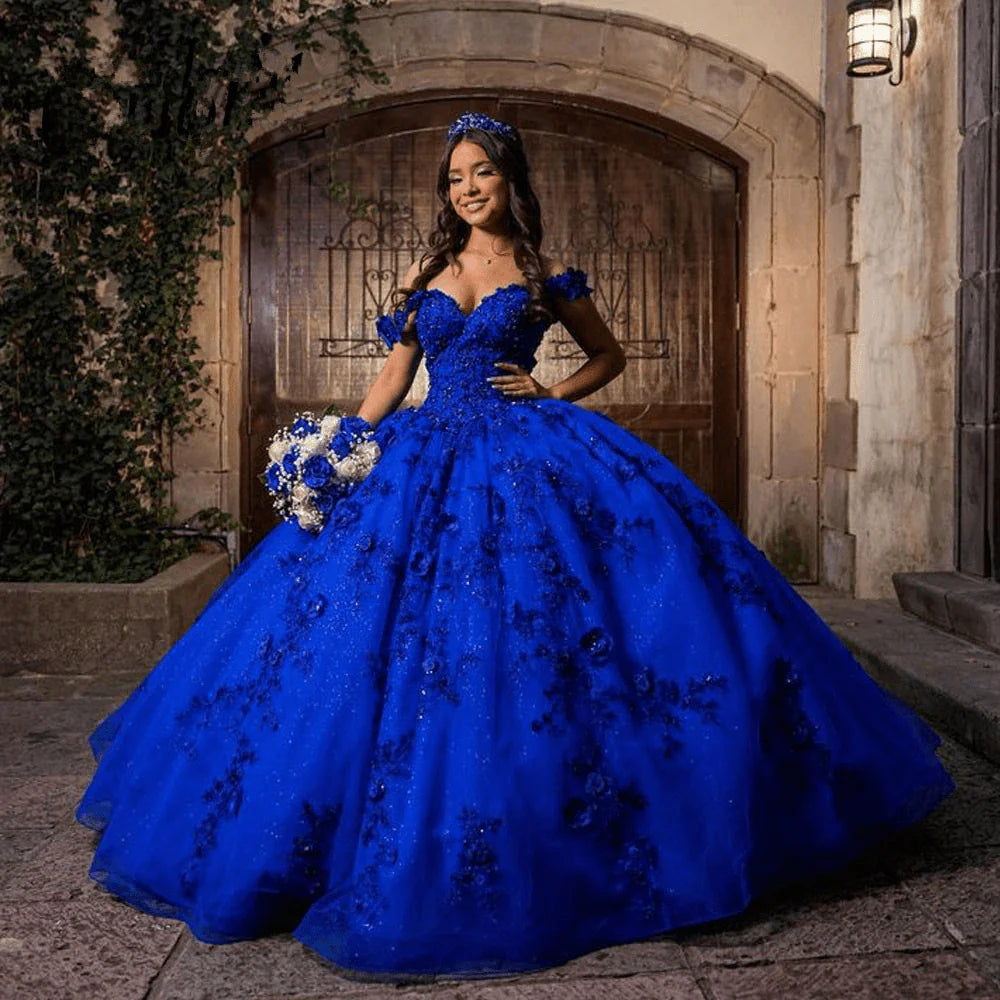 Customized Navy Blue Quinceanera Dresses Beading Flowers Vestidos de 15 Anos Navy Blue / US2 Customized Navy Blue Quinceanera Dresses Beading Flowers Vestidos de 15 Anos Navy Blue / US2
