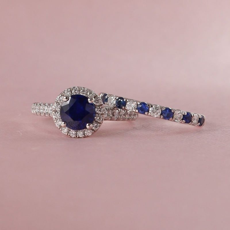 Diamond Engagement Ring For Her Round Cut In Sterling Silver Mychicdress