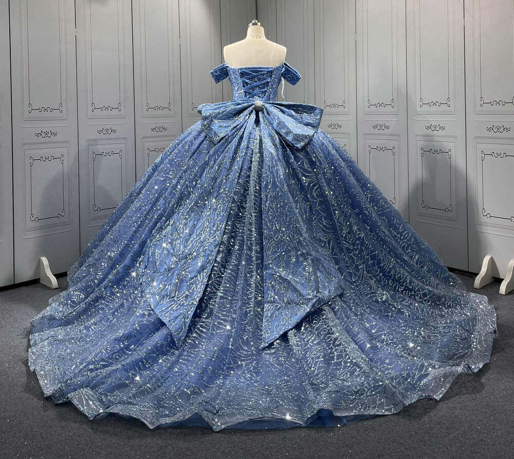 Discount Blue Vestidos De 15 Sparkly Quinceanera Dresses Near Me