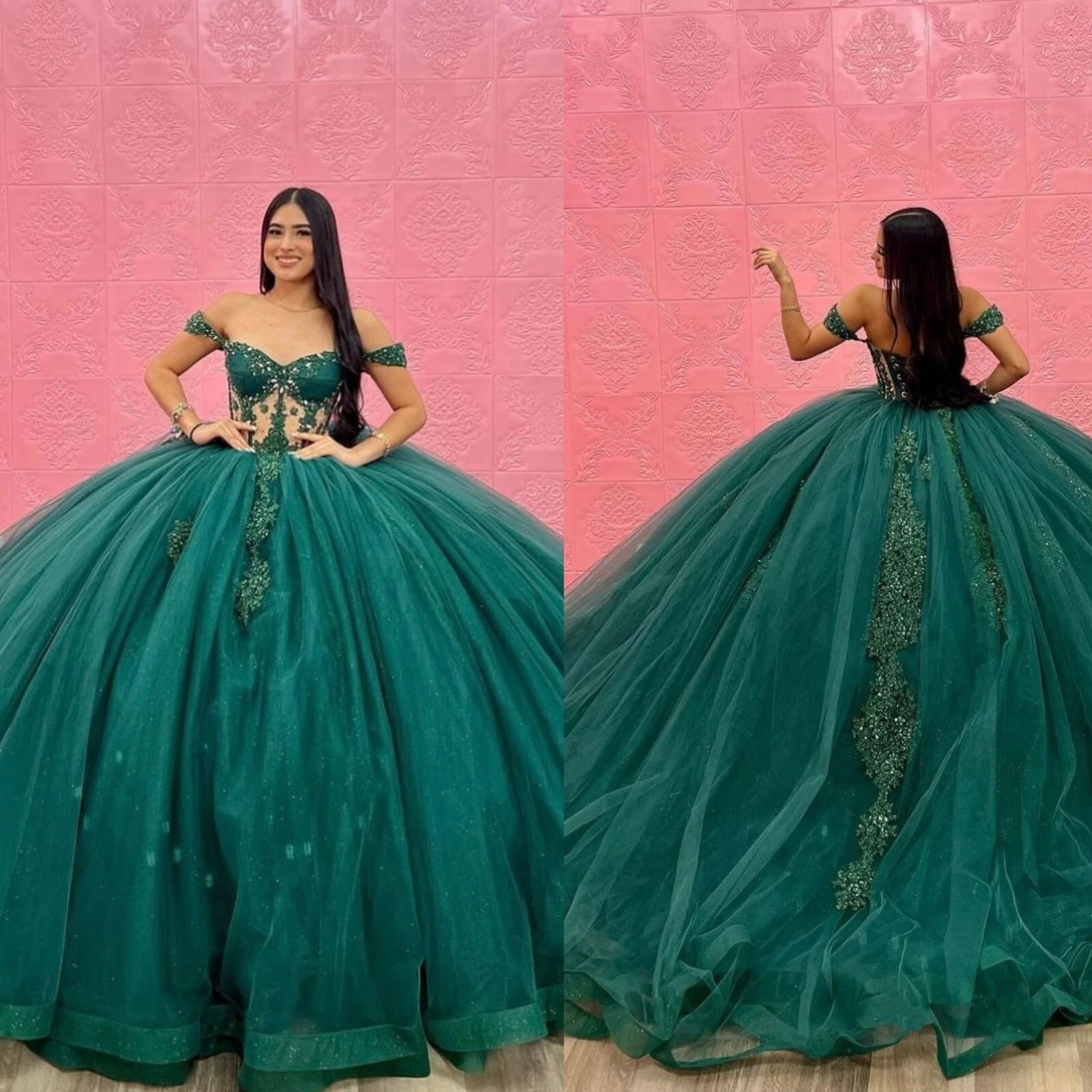 Discount Emerald Green Quinceanera Dresses Mychicdress