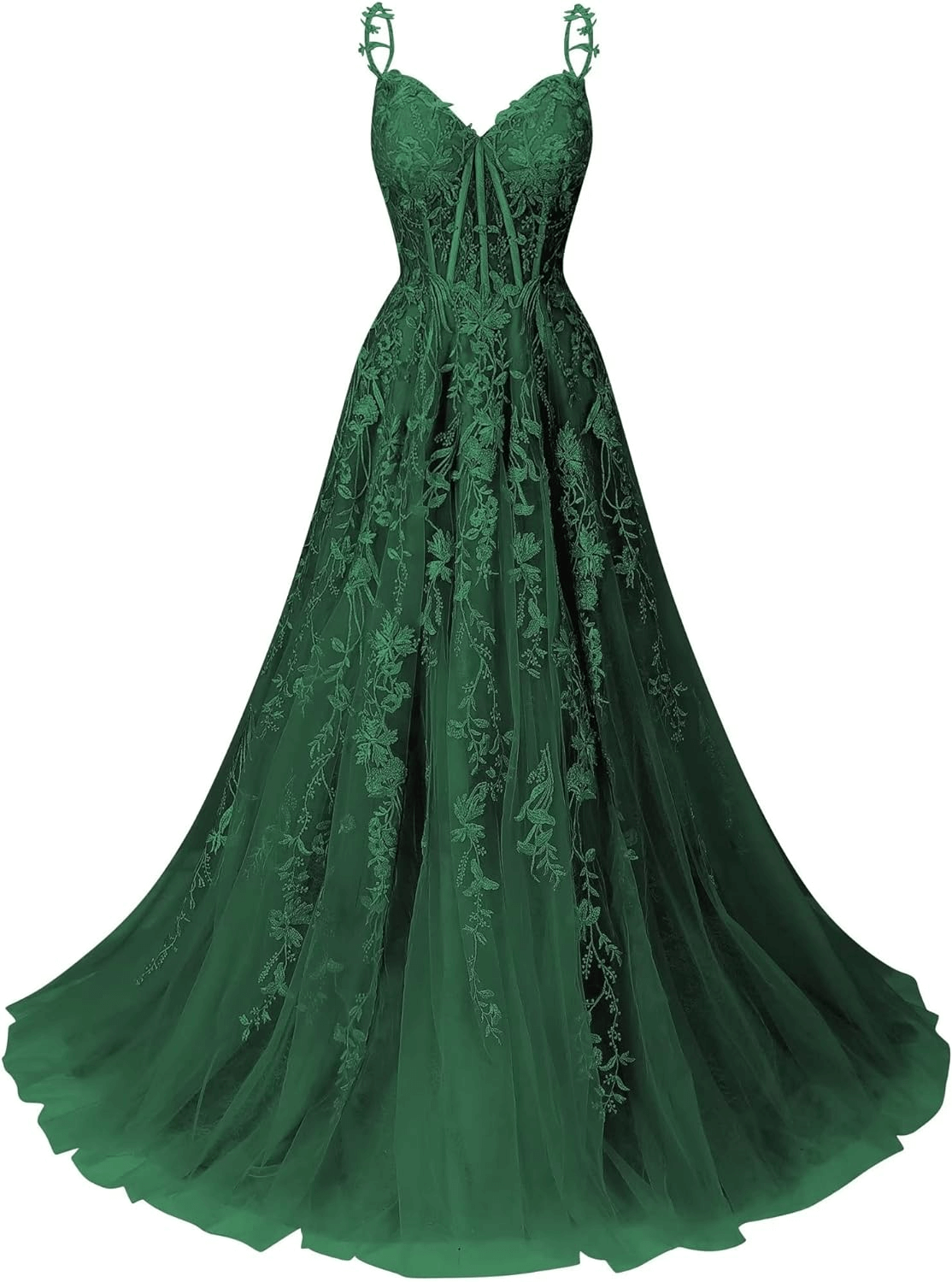 A Line 2025 Lace Violet purple Prom Dresses Lilac Long Formal Dress - MyChicDress