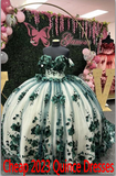 New Off the Shoulder 3D Flowers Emerald Green Quinceanera Dress Sweet 15 Party Dress
