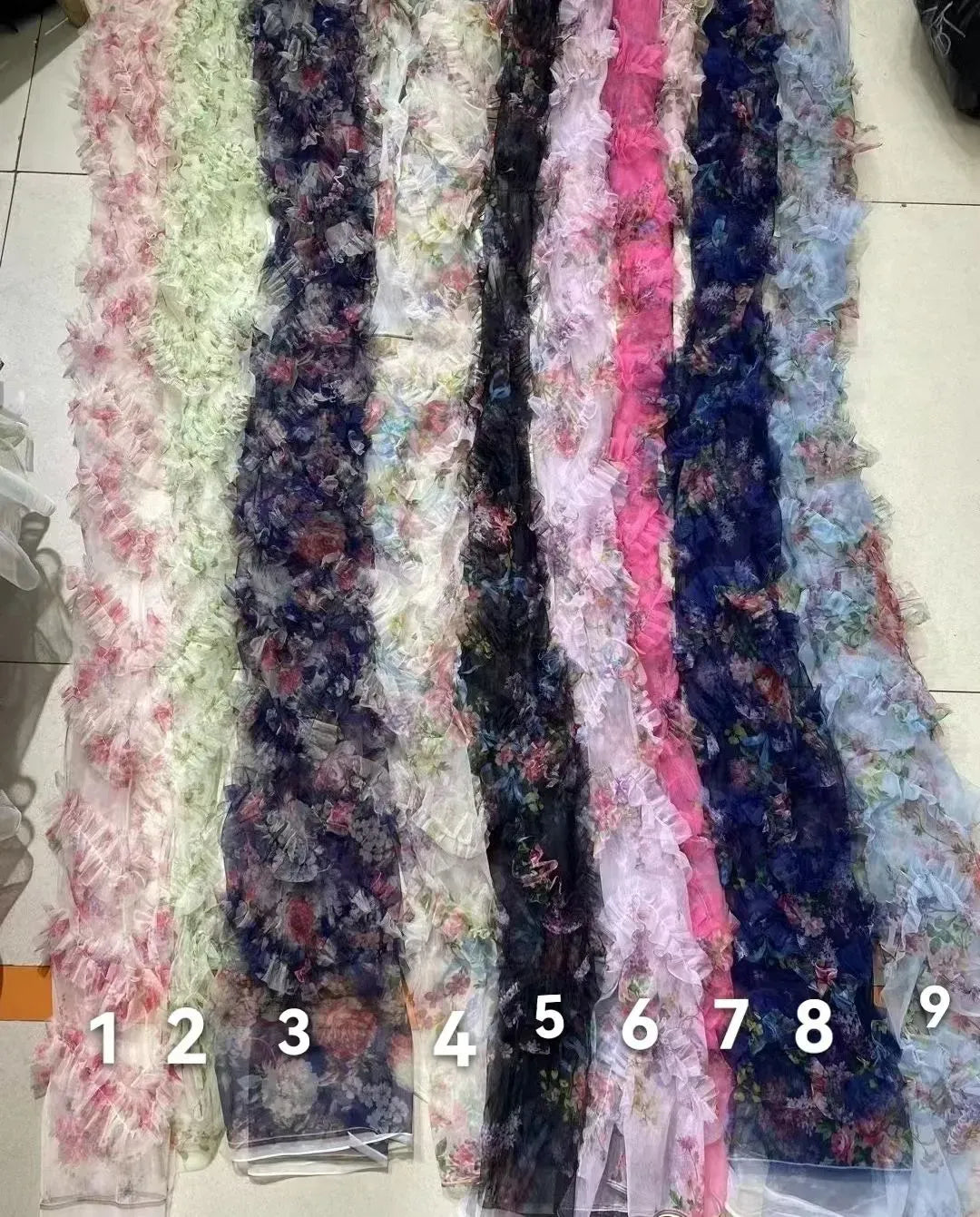 Floral Flower Girl Dress Short Sleeves Pageant Dresses For Sale