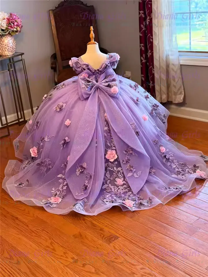 Gorgeous Ball Gown Mini Green Quinceanera Dress with Flowers