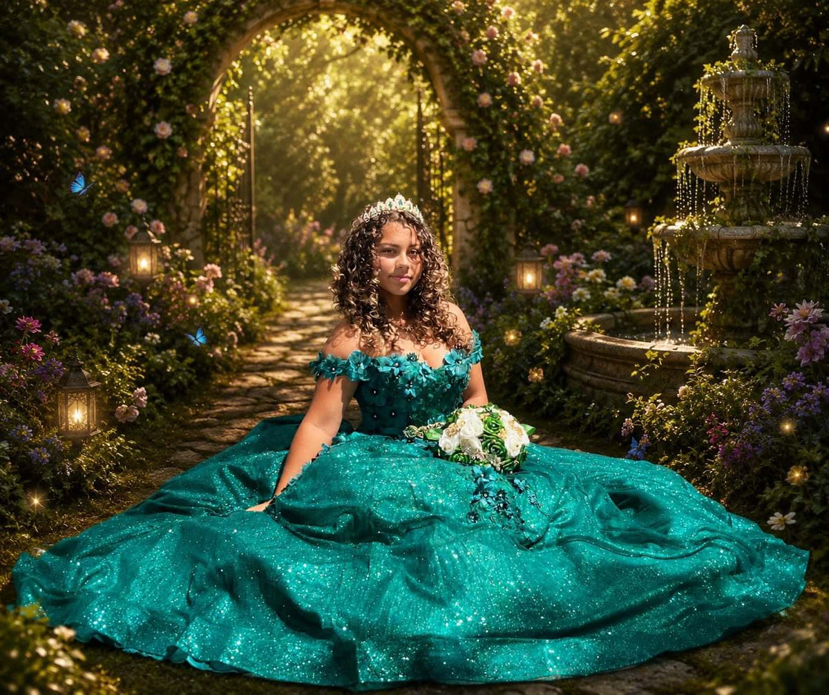 Ball Gown off shoulder Sweet 16 Quinceanera Dresses Beaded