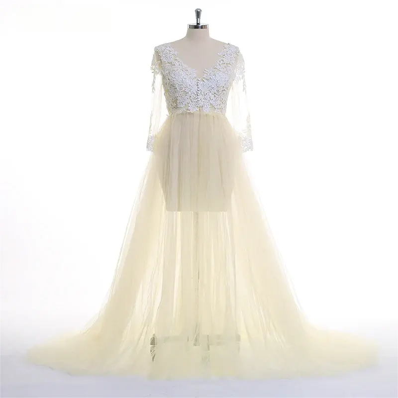 Lace Sleeves Lace Pink Maternity Dresses for Photoshoot Tulle Skirt