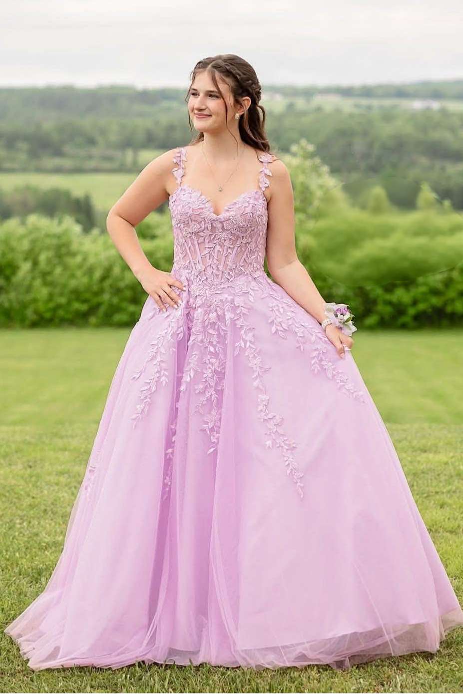 Vestidos de fiesta largos de encaje violeta y morado de moda 2025, vestidos de noche baratos del Reino Unido