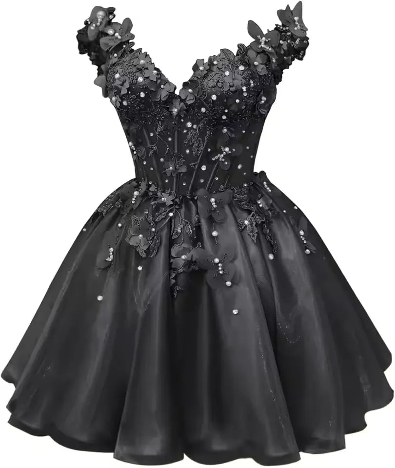 Off Shoulder Hoco Dresses Red Short Tulle DAMA Dress for Quince