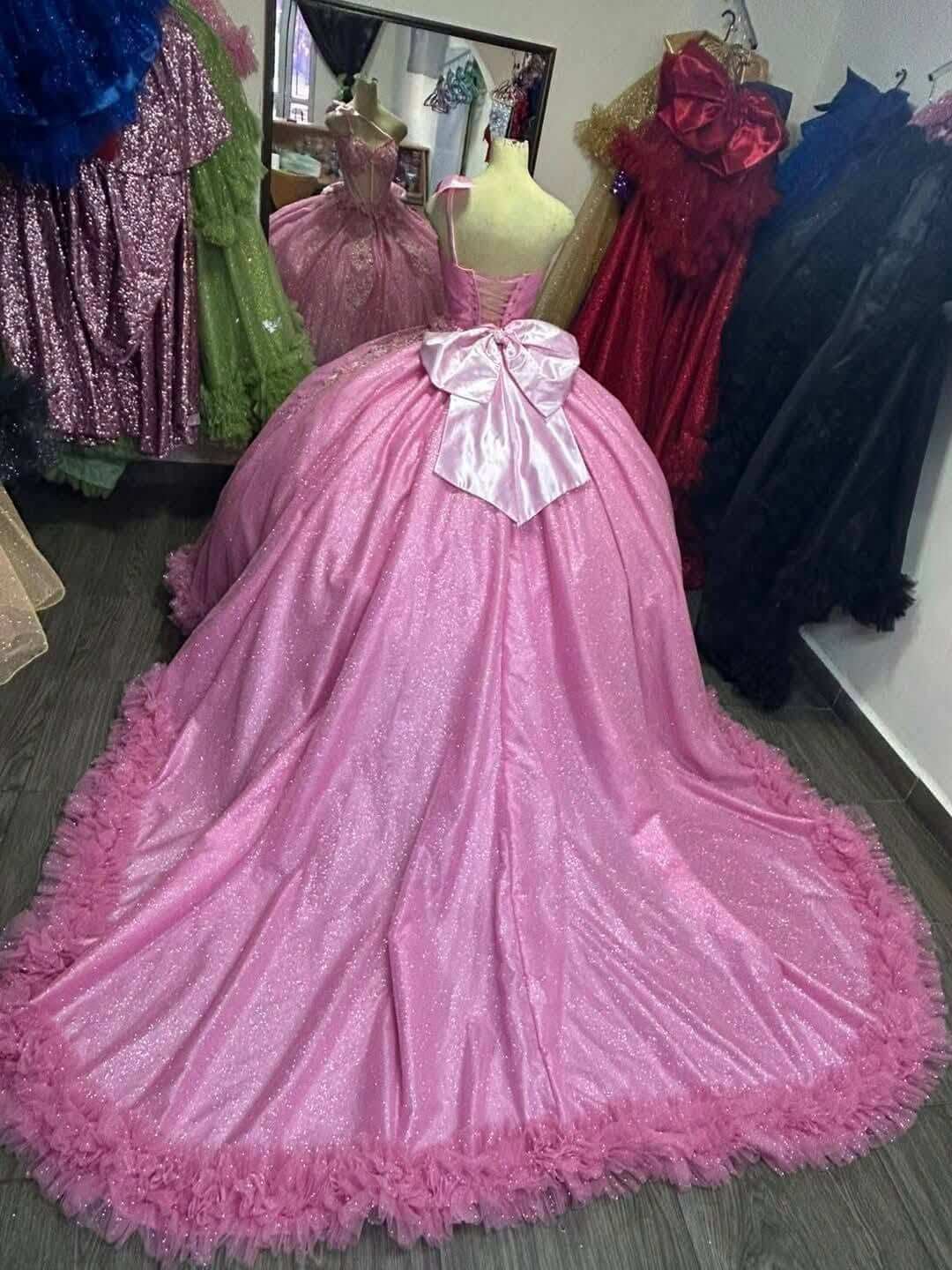 pink quince dress