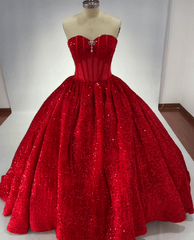 Sparkly Black Sequin Quinceanera 15 Dresses Beaded Strapless with Bow - MyChicDress
