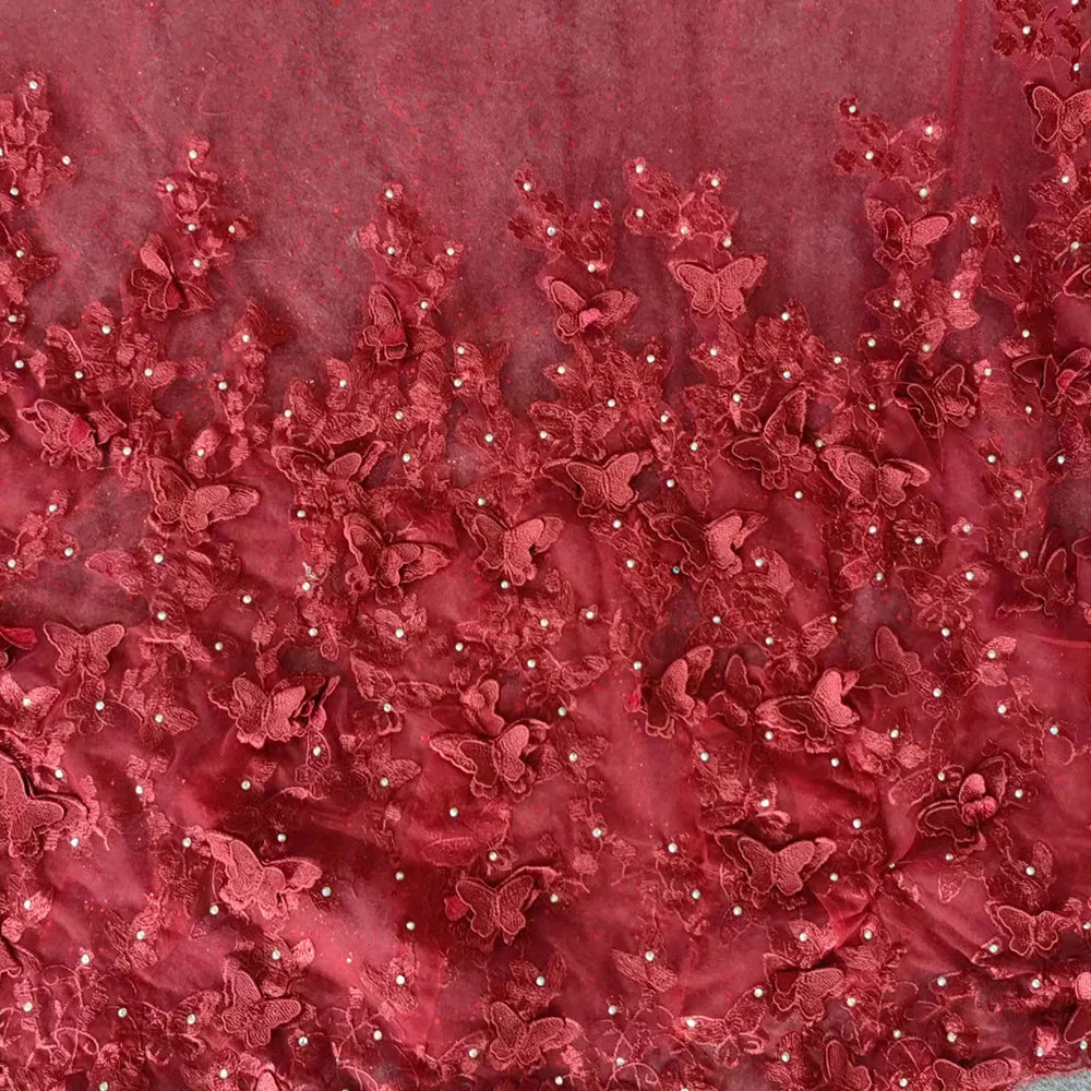 Red Sweet 16 Dress with Butterfly Off Shoulder Vestido de Quince 15 años Mychicdress