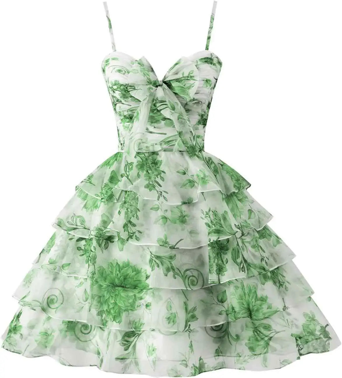Hot Blue Chiffon Floral Short Homecoming Dress with Ruffles