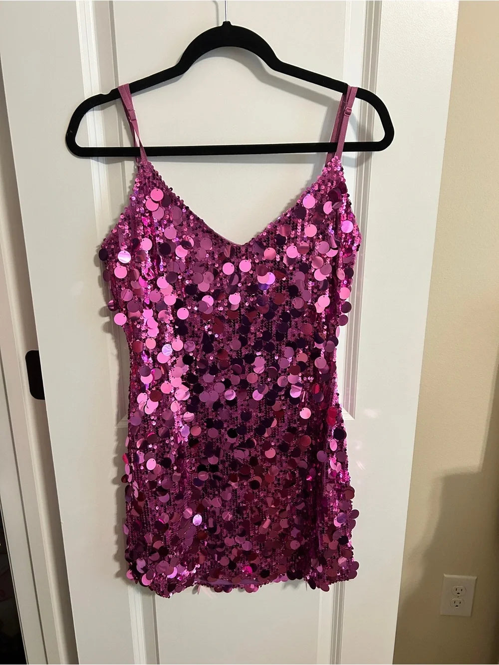 Shiny Sequin Purple Mini Homecoming Dress Mermaid Party Dress Straps