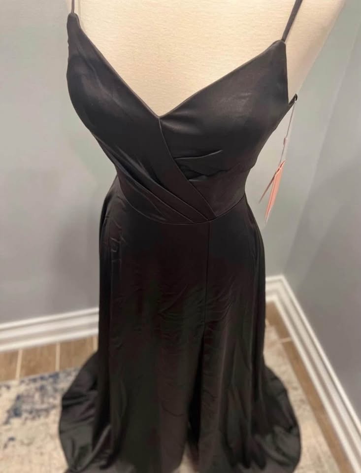 Simple Black Wedding Guest Dresses Sheath Fall Semi Formal Wear