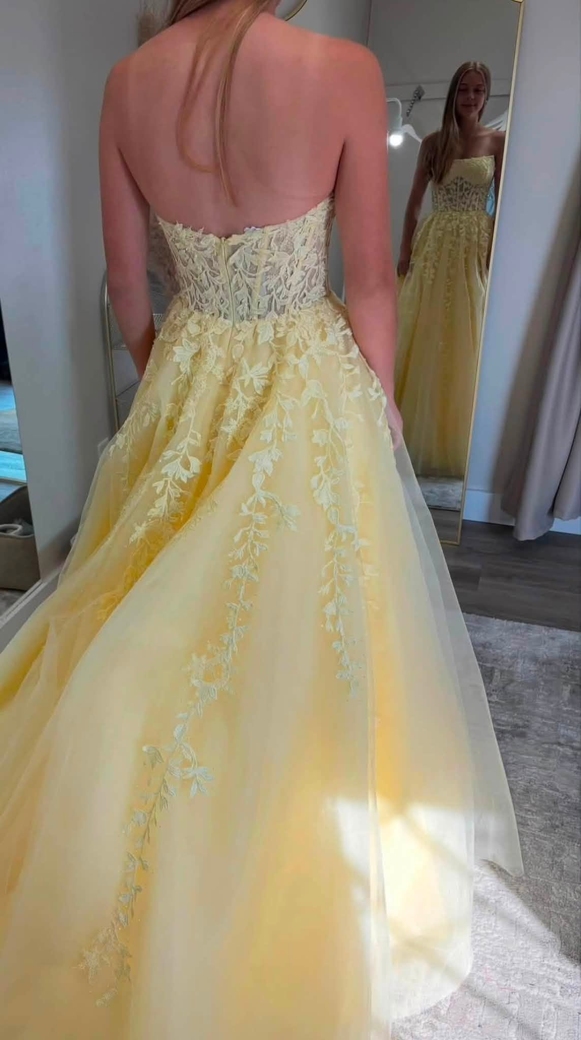 Ball Gown Strapless Purple Violet Prom Dress Lace Long Formal Gown