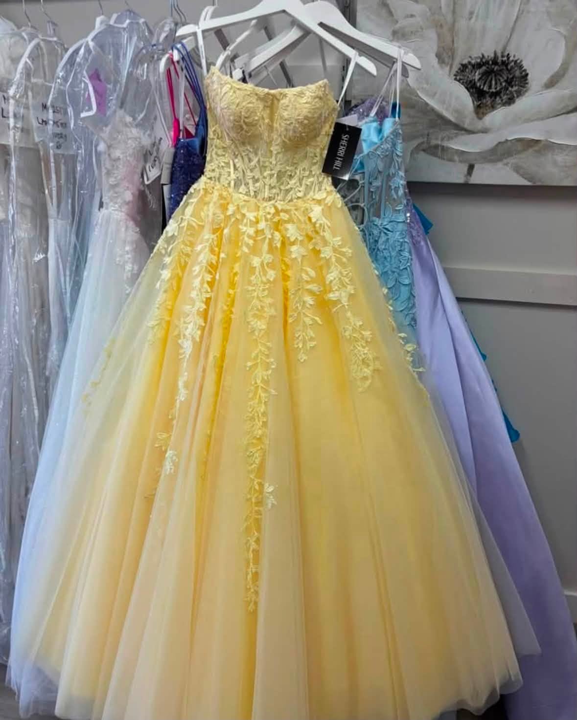 Ball Gown Strapless Purple Violet Prom Dress Lace Long Formal Gown