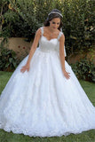 Floor Length Sleeveless Mermaid Lace Ball Gown Wedding Dresses