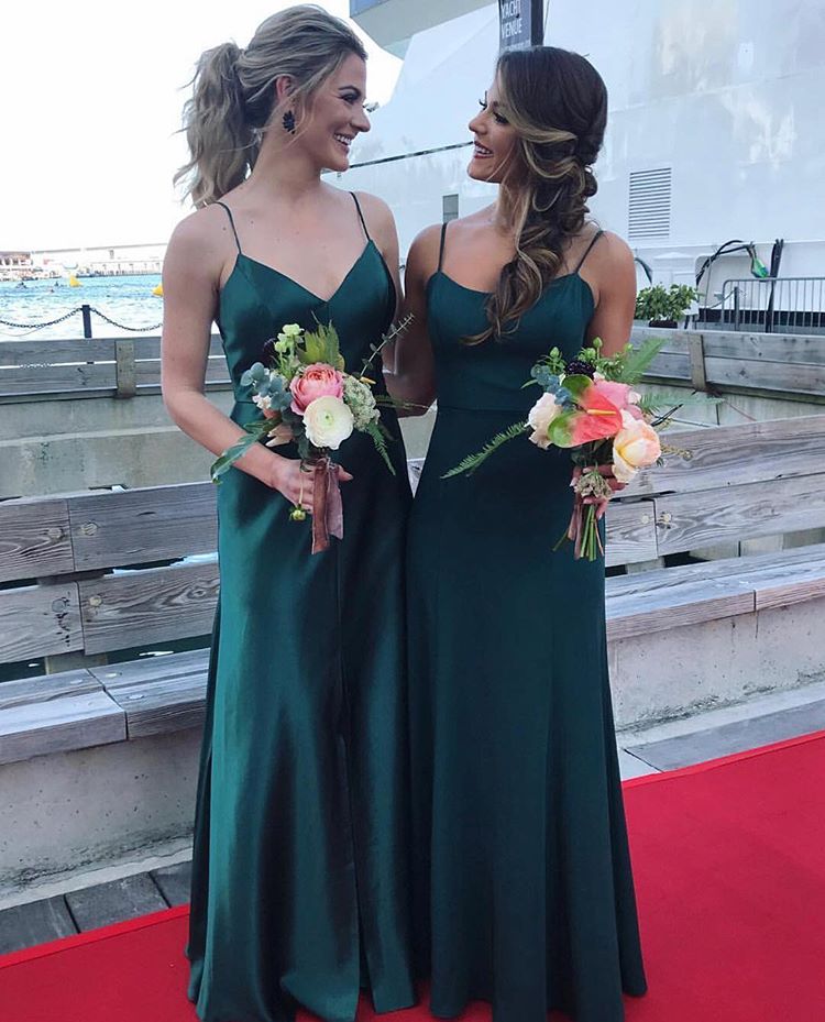 Dark-Green Bridesmaid Dresses