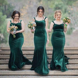 Dark-Green Bridesmaid Dress