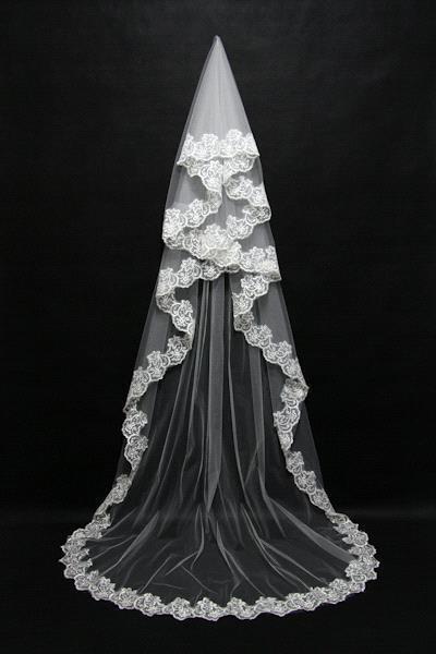 6 Styles Lace Wedding Veils Cheap Veil For Wedding Party MyChicDress