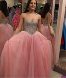 Sweet 16 Dresses Pink Sequin Ball Gown  Quinceanera Dress