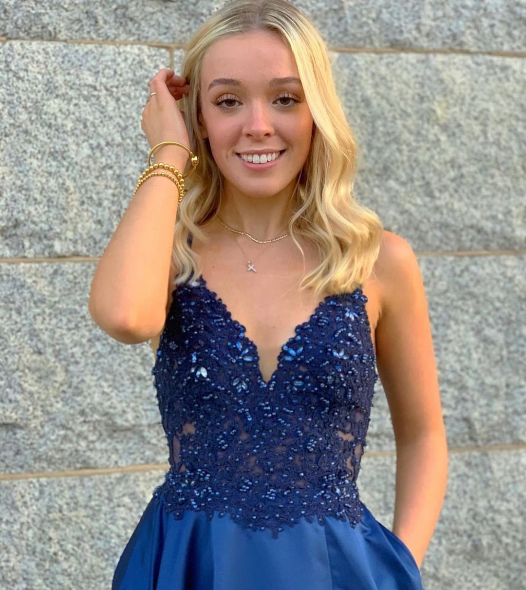 Sweetheart Royal Blue Spaghetti Straps A Line Satin Prom Dress