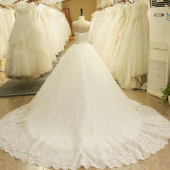 A Line Sweetheart Lace Vintage Bridal Wedding Dresses Lace Up - MyChicDress