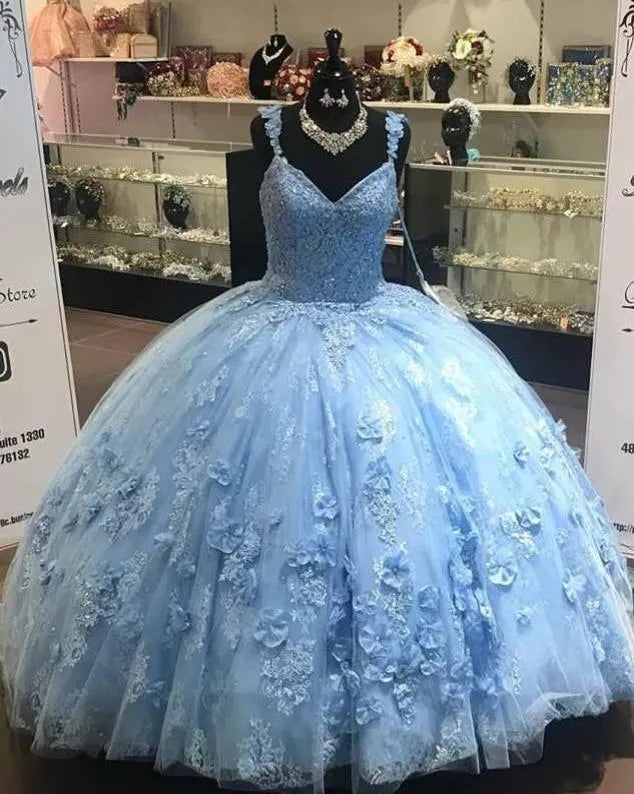 Light Blue Quinceanera Dresses Plus size
