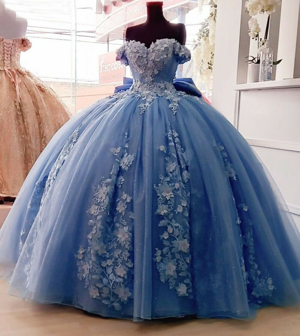 A Line Shiny Royal Blue Tulle Sweetheart Formal Prom Dress PSK404 – Pgmdress