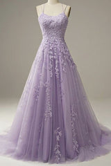 Custom Made 2024 Lace Lilac Prom Dresses violet purple Long Evening Dress