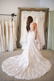 Long Mermaid Beach Lace Wedding Dresses Cheap Sleeveless