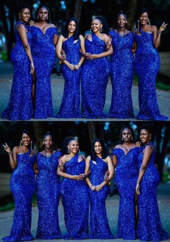 wedding royal blue and gold bridesmaid dresses Blue and gold tuxedo wedding