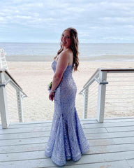 One Shoulder Plus Size Sequins Prom Dresses Mermaid Long Dress Split