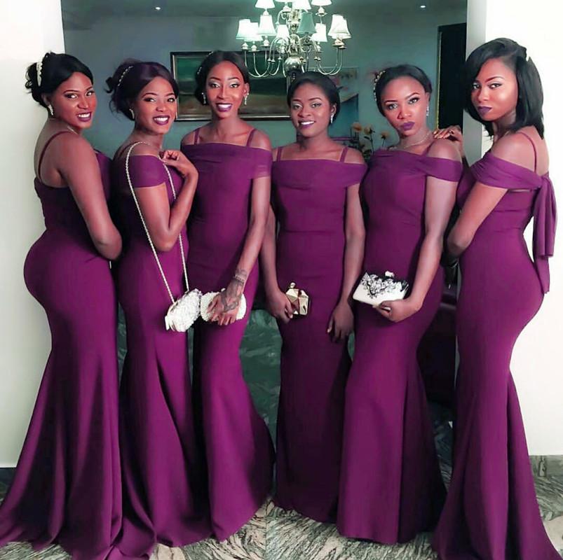 Sexy Off The Shoulder Long Mermaid Purple Bridesmaid Dresses Sexy Off The Shoulder Long Mermaid Purple Bridesmaid Dresses