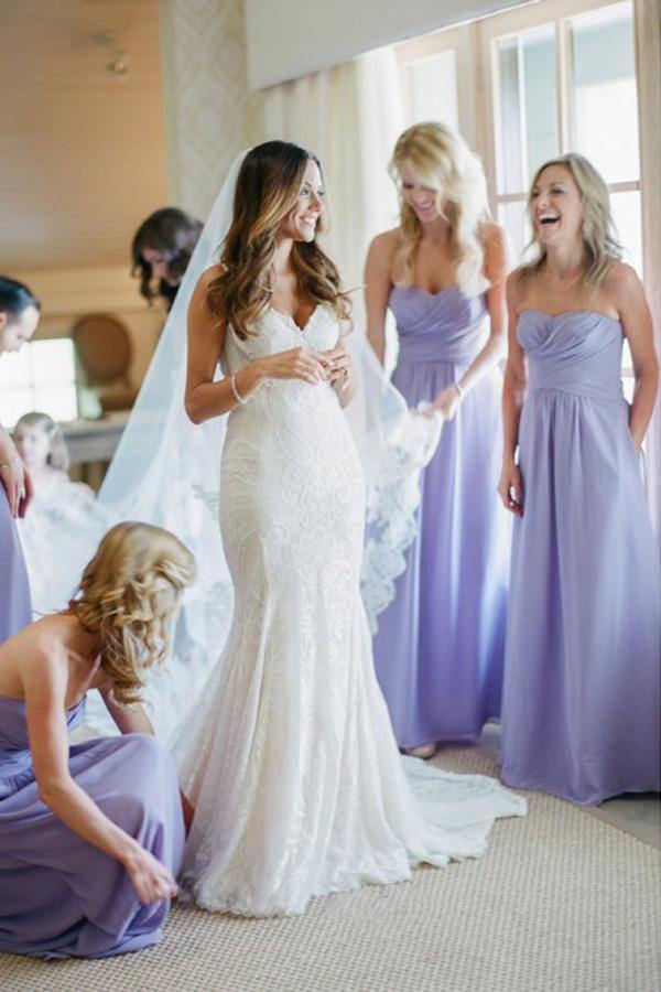 Lavender Chiffon Bridesmaid Dresses