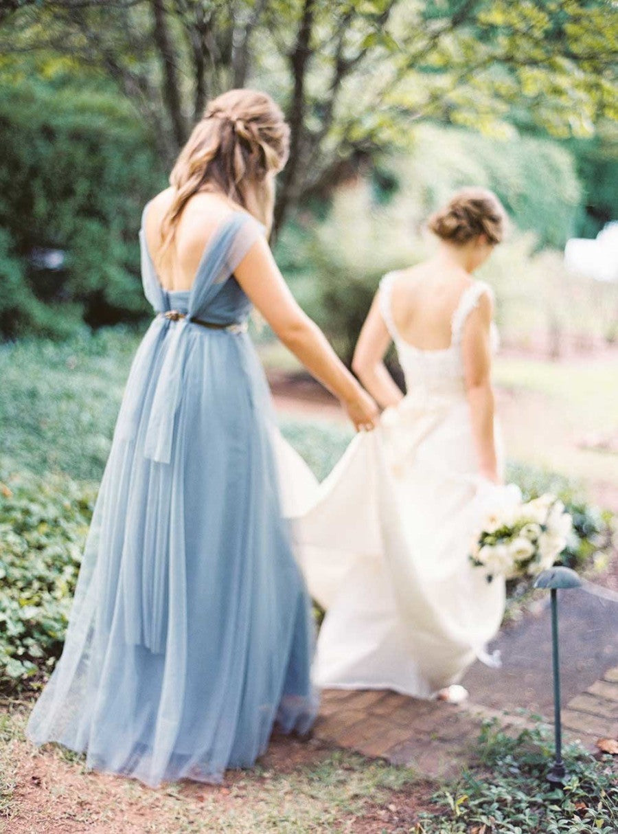 Dusty Blue Color Dress For Wedding Dusty Blue Wedding Guest Dress