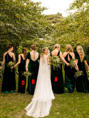 Mismatched Emerald Green Velvet Bridesmaid Dresses Cheap Wedding Guest Dress Fall